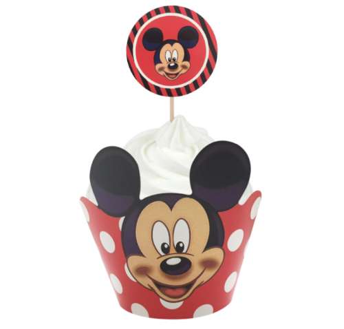 Mickey Mouse Cupcake Wrappers and Pixs - Click Image to Close